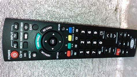 panasonic tv remote program.